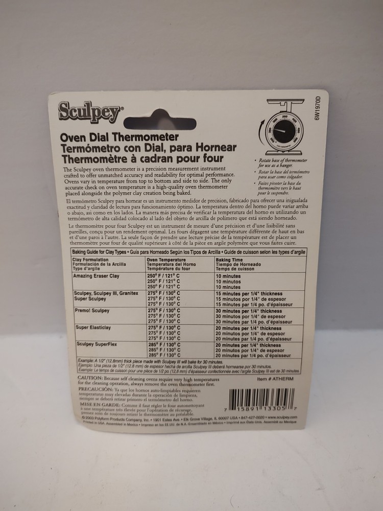 Sculpey Oven Dial Thermometer