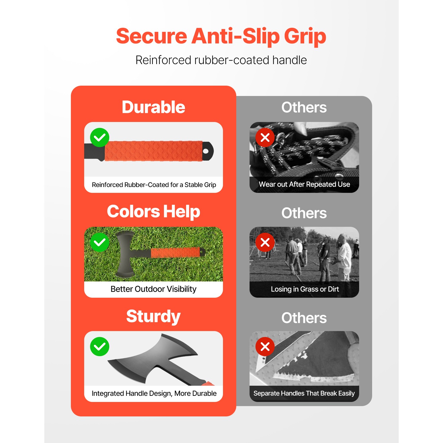 Throwing Axes and Tomahawks 3 Pack 11.9 inch Double Bit Axe Throwing Hatchet Set