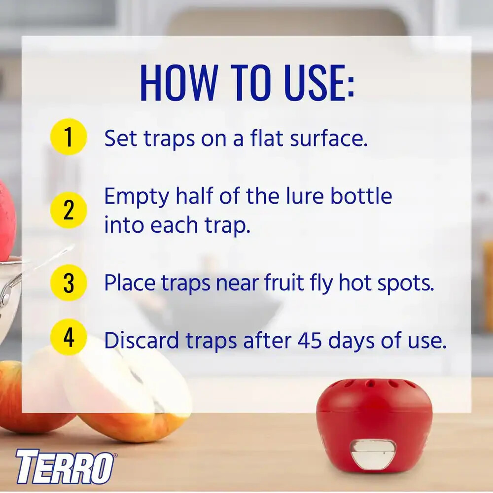 Indoor Fruit Fly Trap, (2-count) , Terro Traps, In Built With Window Sinks...
