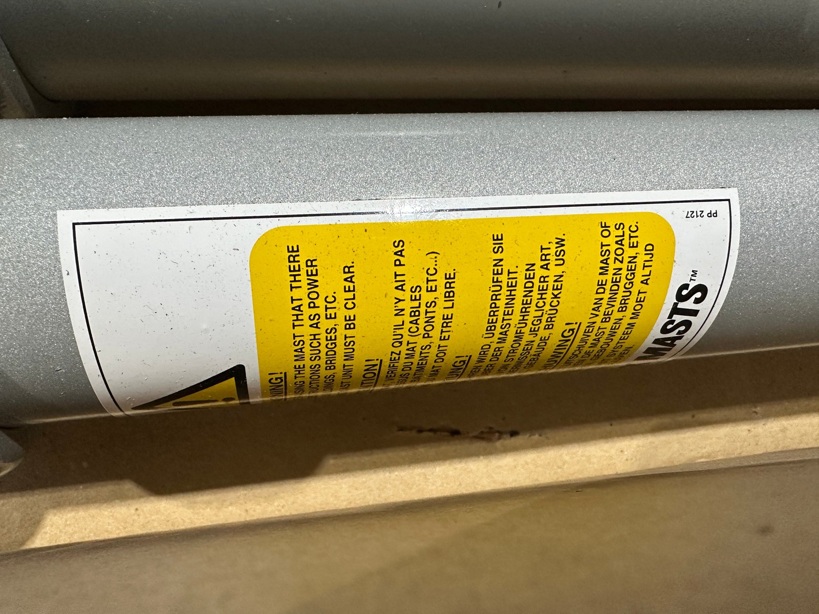 NEW Clark Masts CQTX6-6/HP QT Series Lightweight Telescopic Mast 3.5" Base Tube