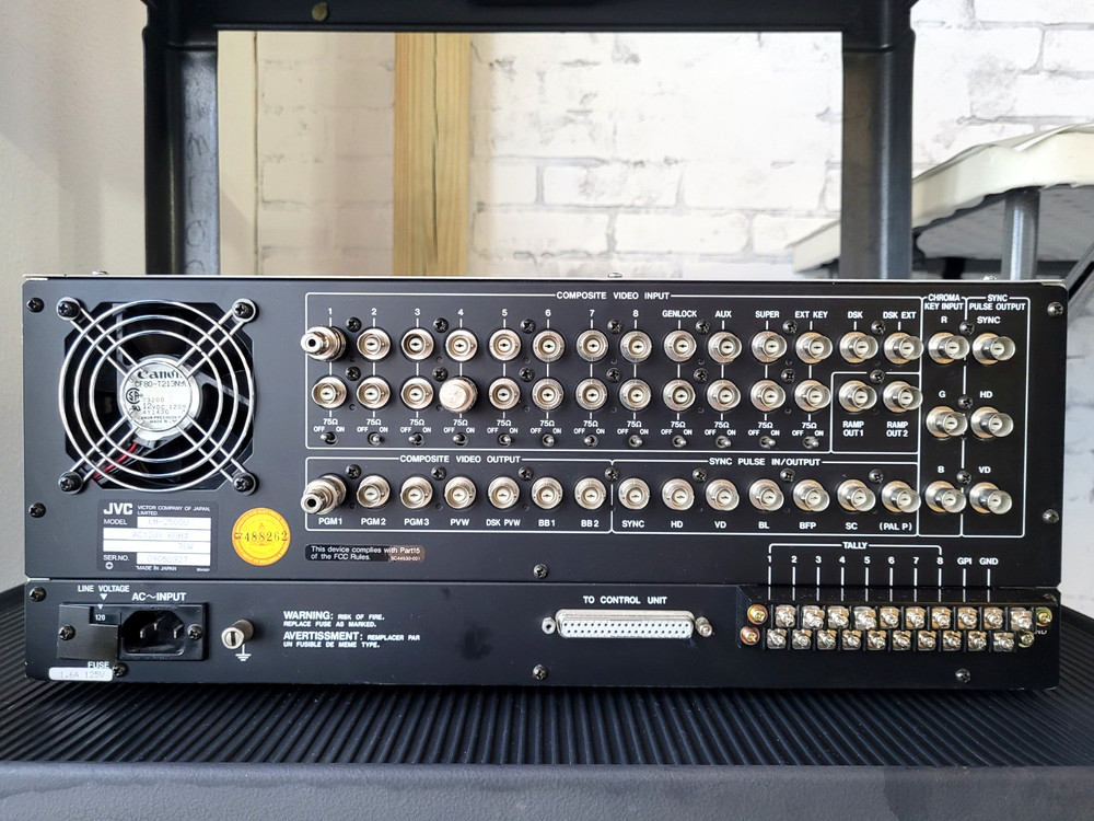 JVC KM-2500 Digital Special Effects Generator Controller W/ Main Unit Tested