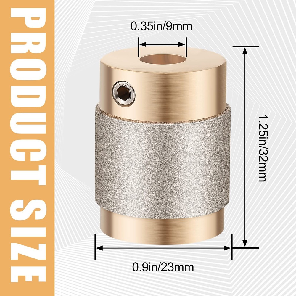 Glass Grinder Bits, Stained Drill Diamond 1 Inch