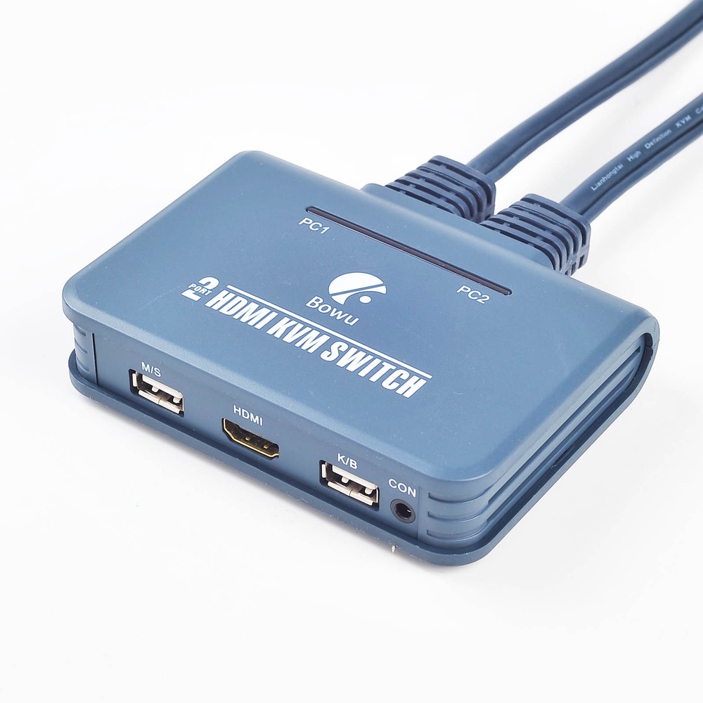 Dual Port HDMI-compatible KVM USB Switch Switcher a Single Console f 2 Computer