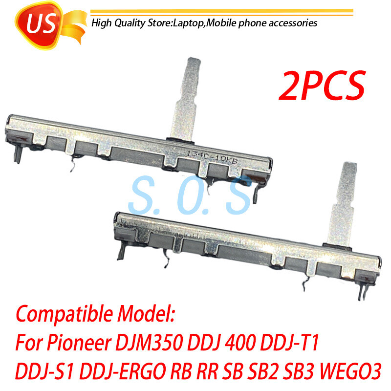 2 x Fader Fit Pioneer DJM350 DDJ400 DDJ-S1 DDJ-ERGO RB SB SB2 SB3 WEGO3 DCV1024