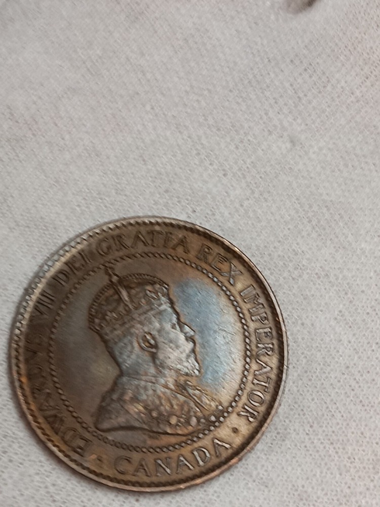 👉1902 Rainbow Toned RB Canada One Cent - MS Choice A/8