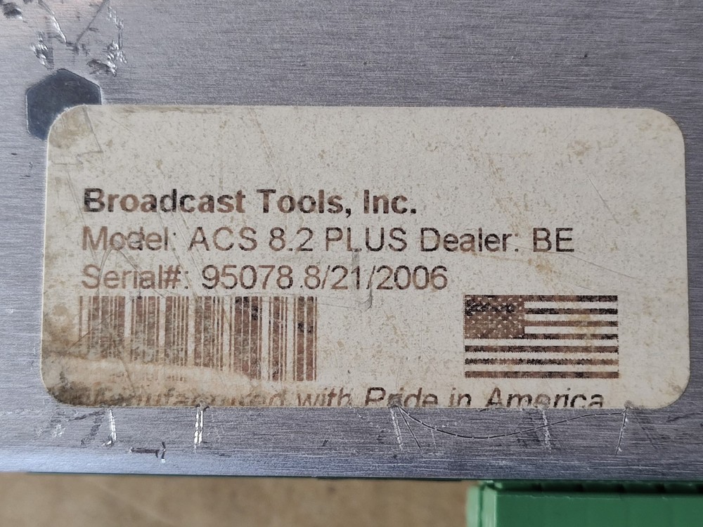 ACS 8.2 PLUS Audio Control Switcher Broadcast Tools