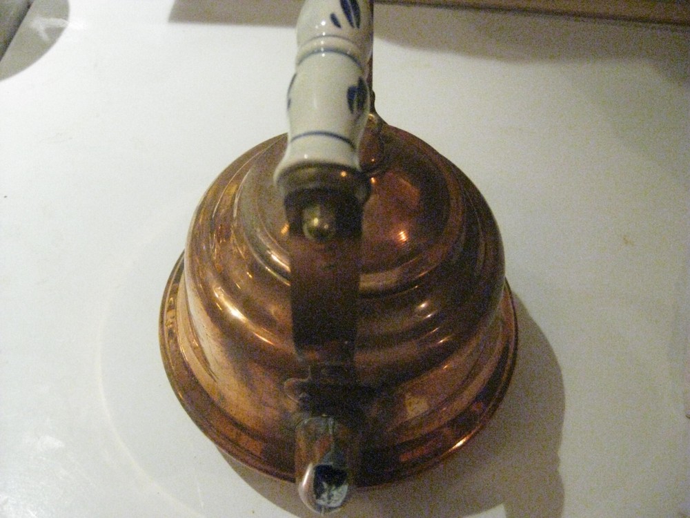 Copper Brass Tea Pot Vintage