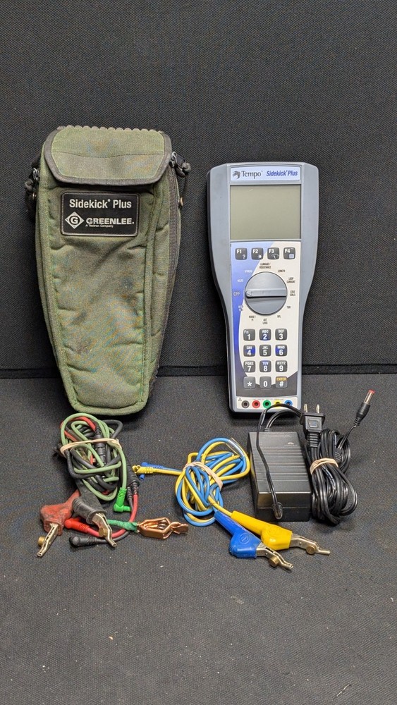 TEMPO GREENLEE SIDEKICK PLUS TWISTED PAIR CABLE MULTI TESTER  see description!