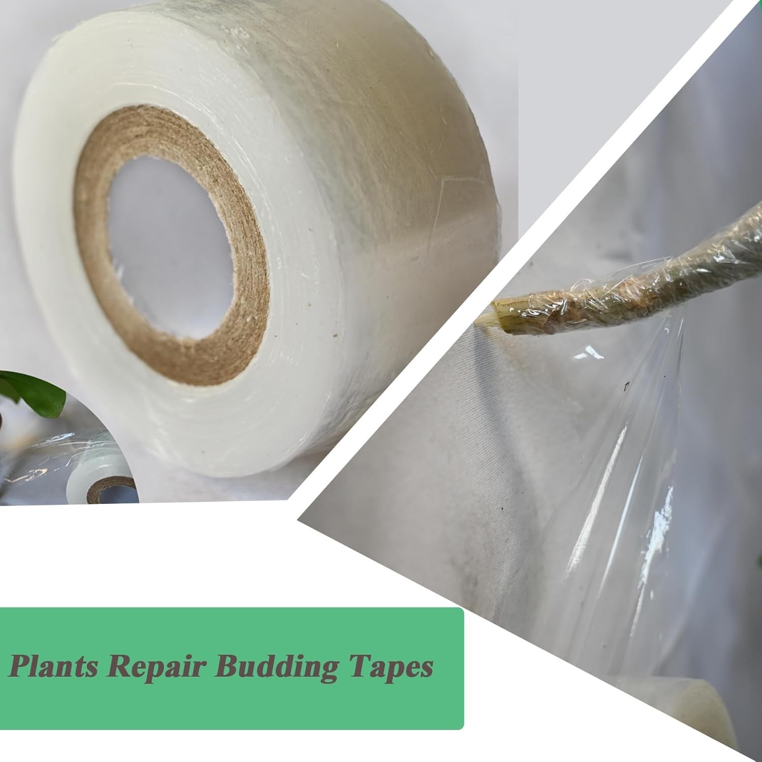 Garden Grafting Tape, 2 Pack Stretchable Garden Grafting Film Plants Repair Budd