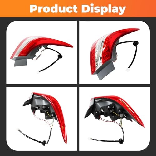 Left Side Outer Tail Light Assembly Compatible with Sentra 2013 2014 2015