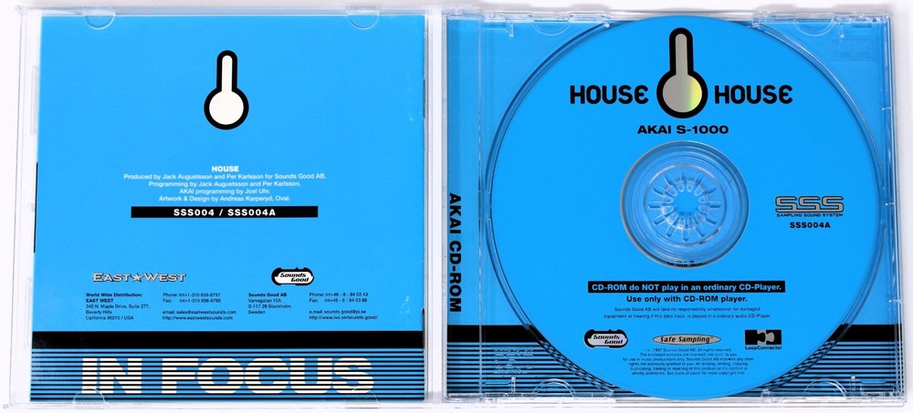 Sounds Good House Sampling Sound System Akai Format Sample Library/Sampling CD