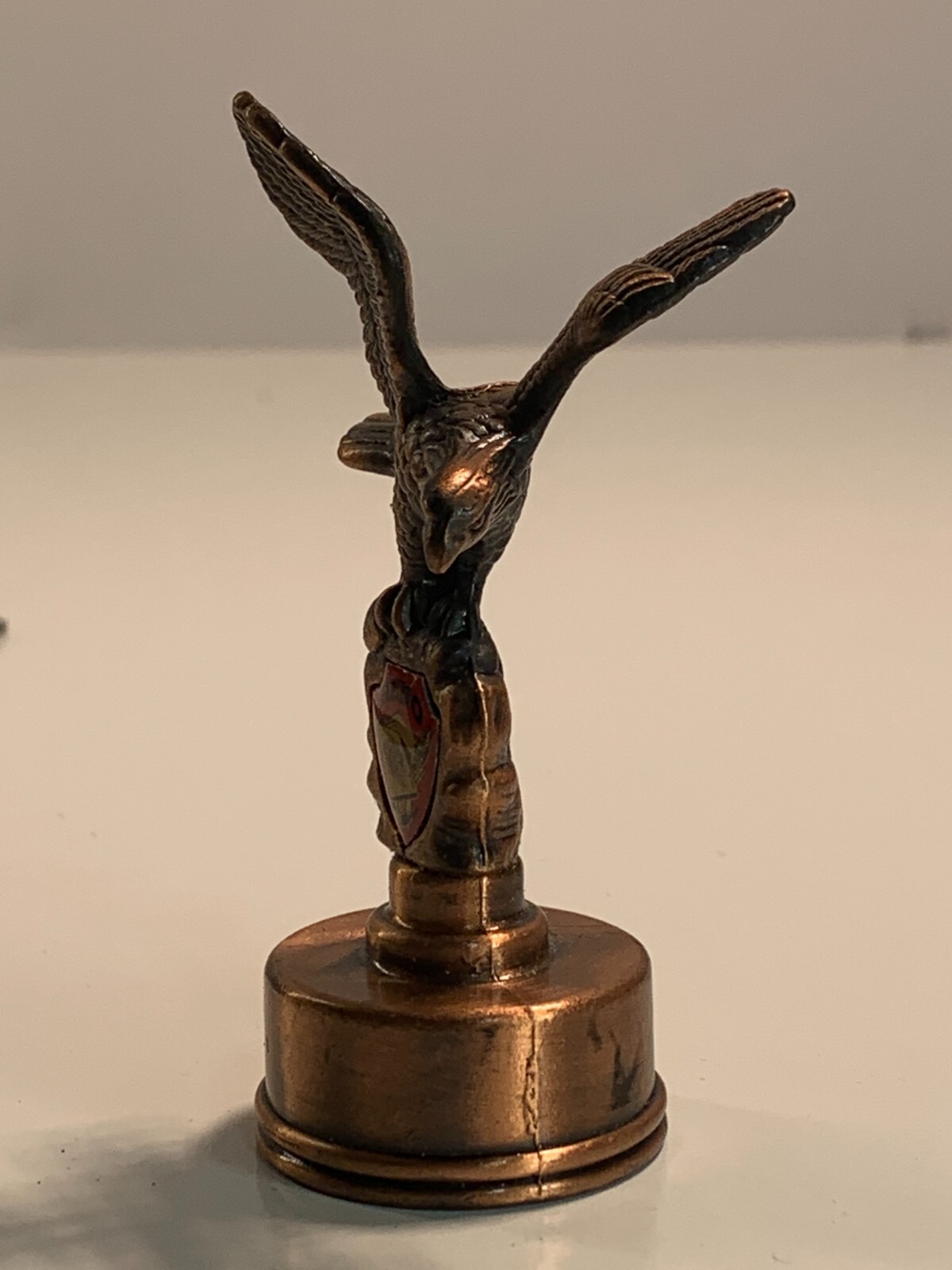 Vintage Metal Pencil Sharpener Reno Nevada Eagle Statue Casino Souvenir PSA3