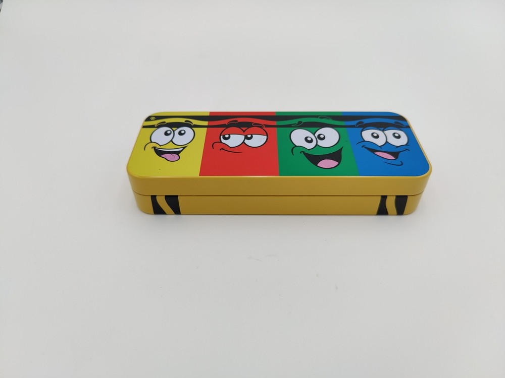 Crayola Tin Pencil Box/Storage Case 8"x3"