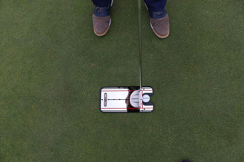 EyeLine Golf Putting Alignment Mirror, Portable Practice Putting Trainer, Mirror