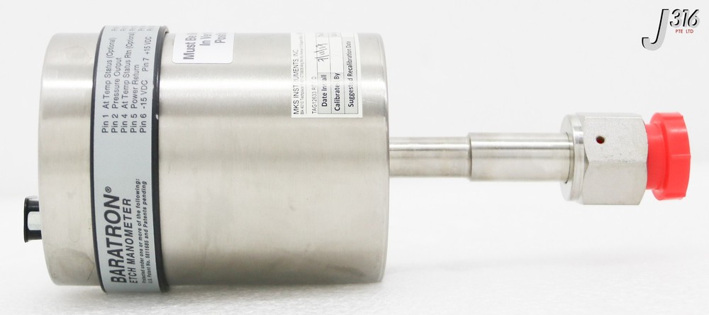 C0127 MKS BARATRON ETCH MANOMETER RANGE: 0.1 TORR E28B.1TBF1B