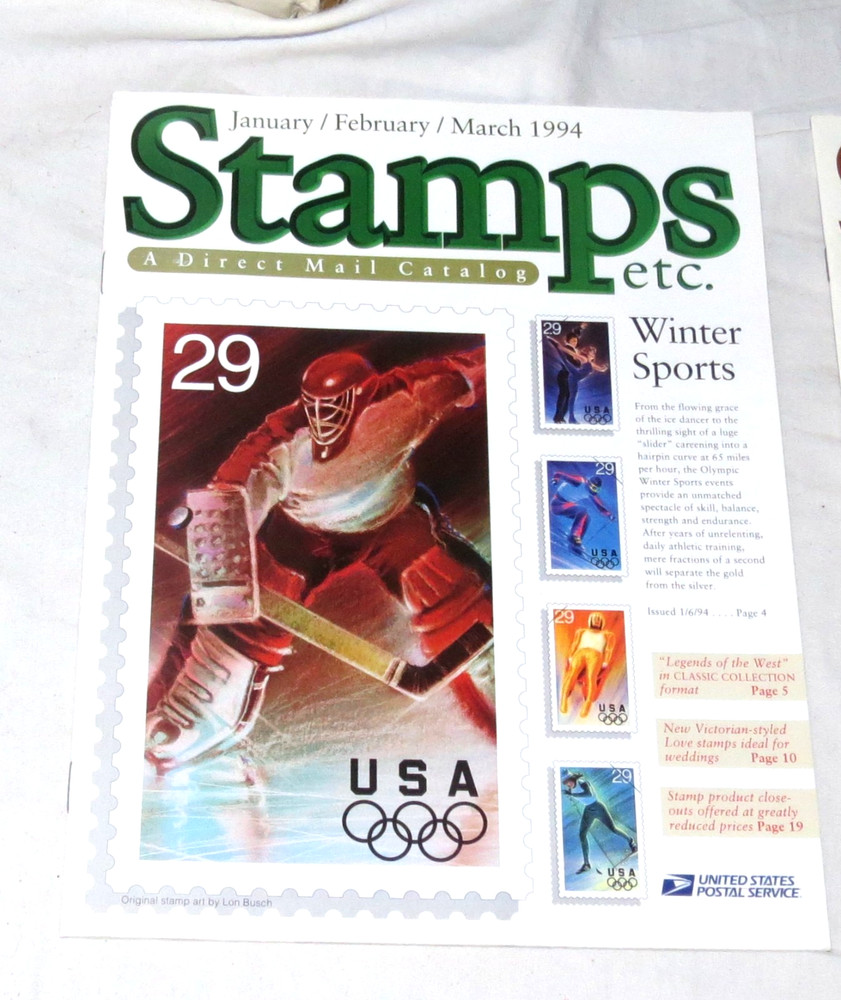 Stamps etc. Direct Mail Catalog January / February / March 1994