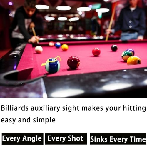 2-Pack Billiards Aiming Trainer | Pool Cue Accessories for Improved Accuracy