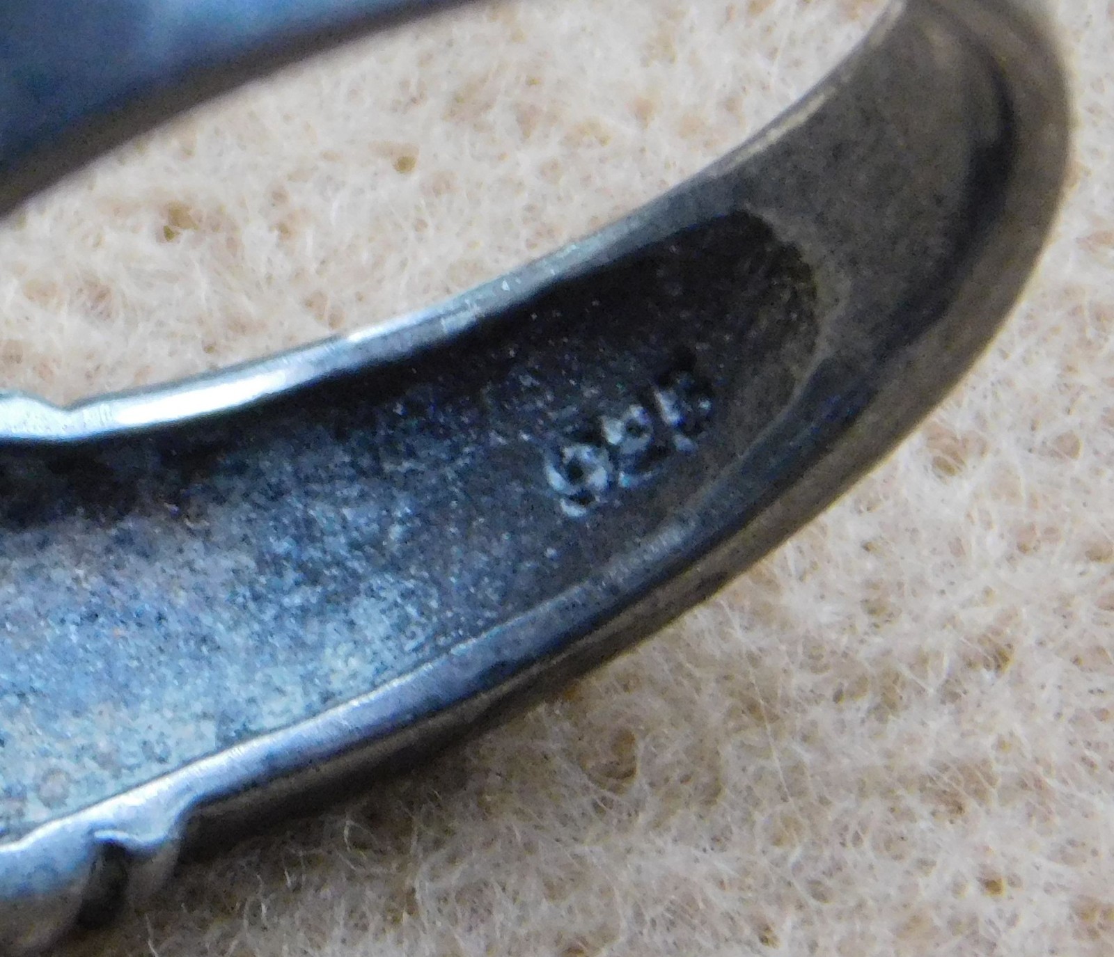 ORIGINAL WWII ERA U.S. NAVY RING - 925 STERLING SILVER, SIZE 11/11.50