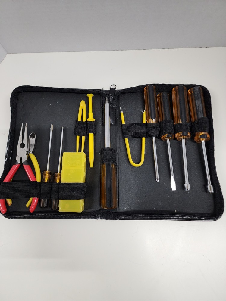 Computer Geeks. Computer Service Tool Kit for Computer Repair with Case & Tools