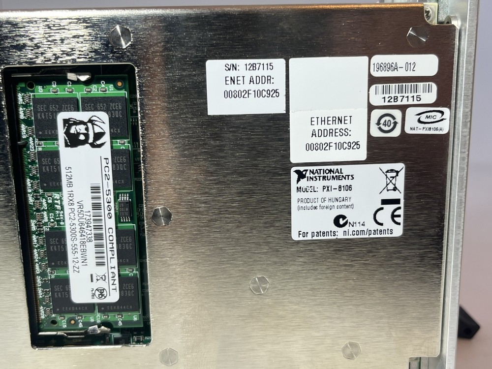 NI PXI-8106 Embedded Controller 2.16GHz 2GB PXI System Controller