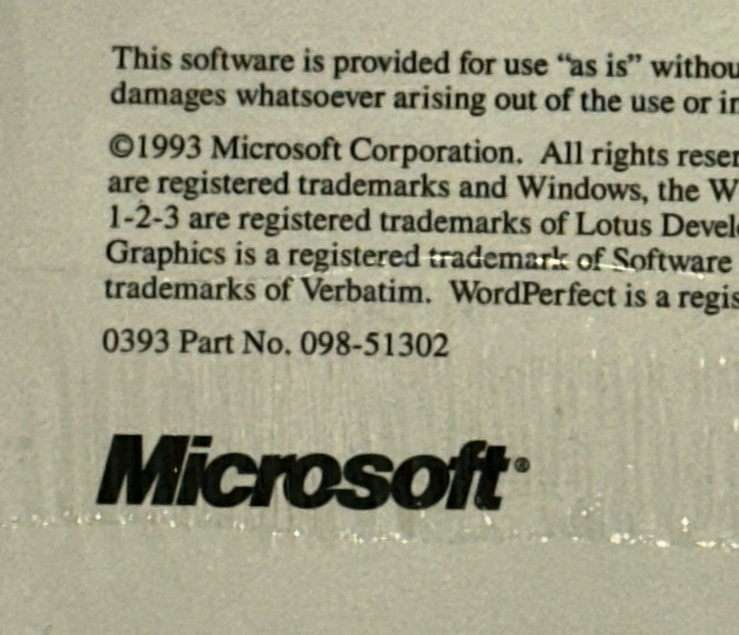 Microsoft Windows Upgrade Advisor Disk CD‑ROM System Inventory Sealed 098-51302