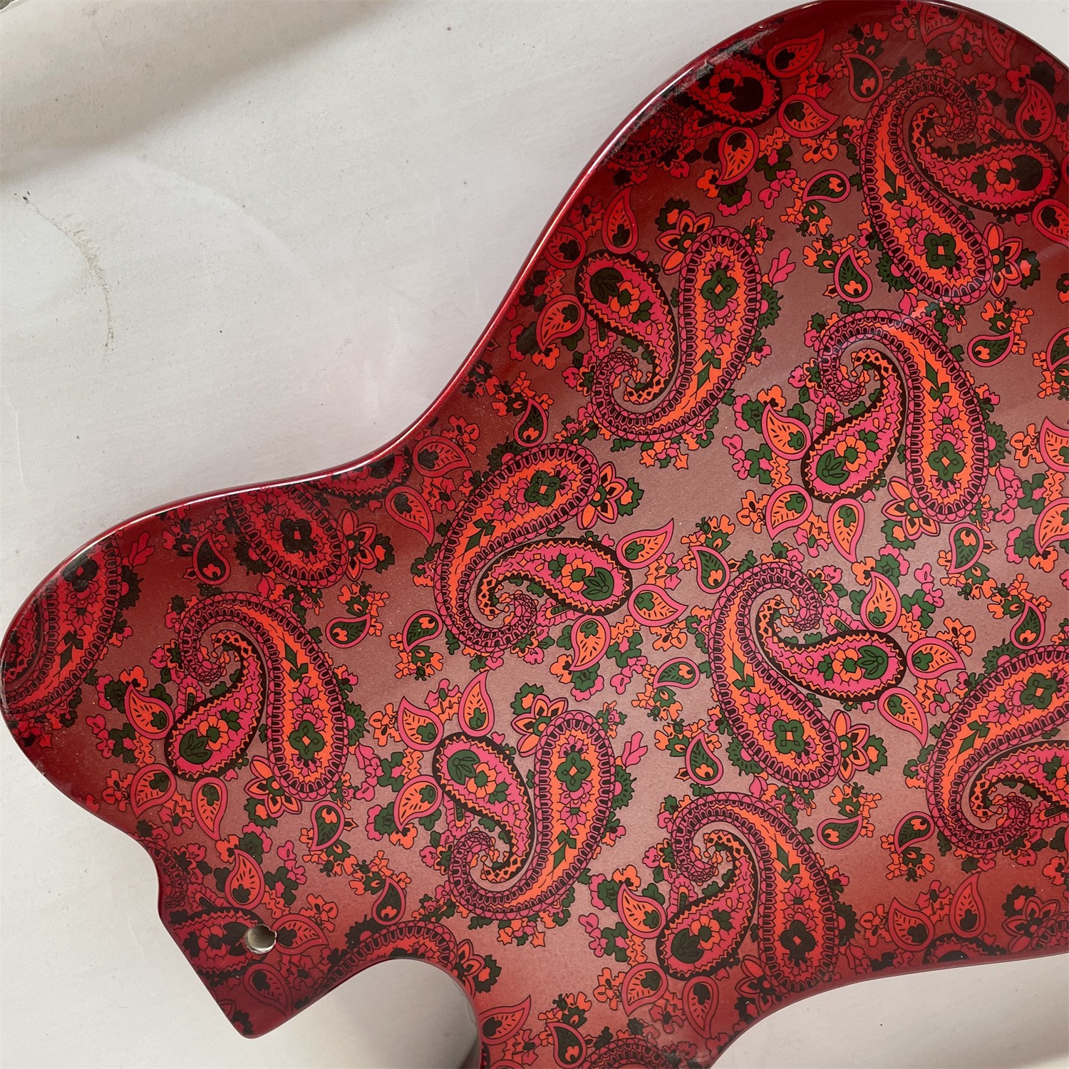 Red Paisley TL Electric Guitar Body Basswood Body SS Pickups Groove Fast Ship