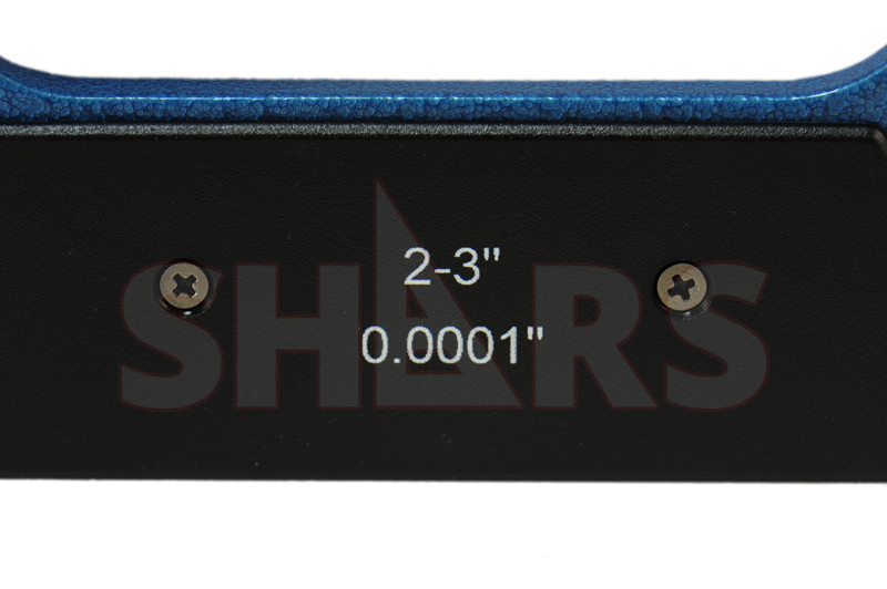 Shars 2-3" Screw Thread Micrometer .0001" Graduation Multi Anvil P}