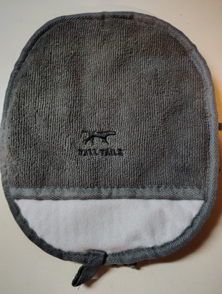 Tall Tails Gray Clean Paws Drying Mitt