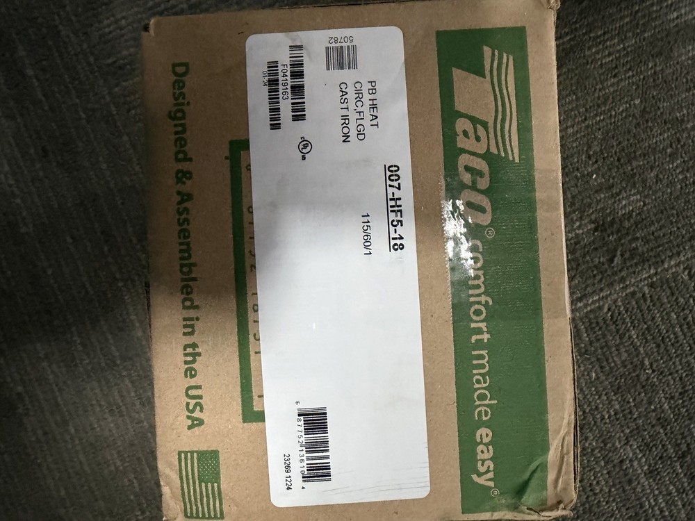TACO Weil McLain 007-HF5-18 Circulator Pump