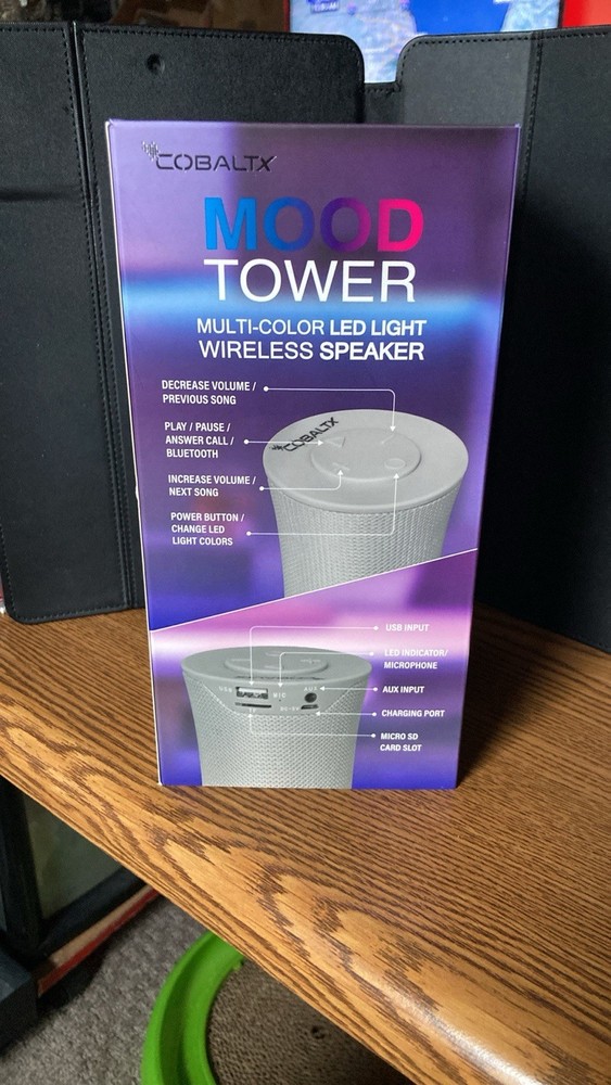 Cobaltz Multi-Color Led Light Wireless Speaker/Bluetooth