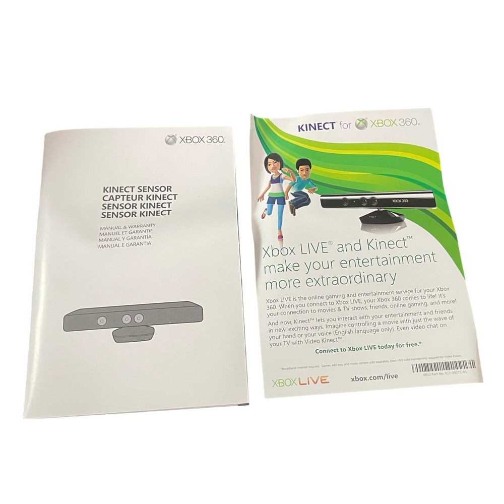 Microsoft Xbox 360 Kinect Sensor Model 1414 Bundle Original Box Power Adapter