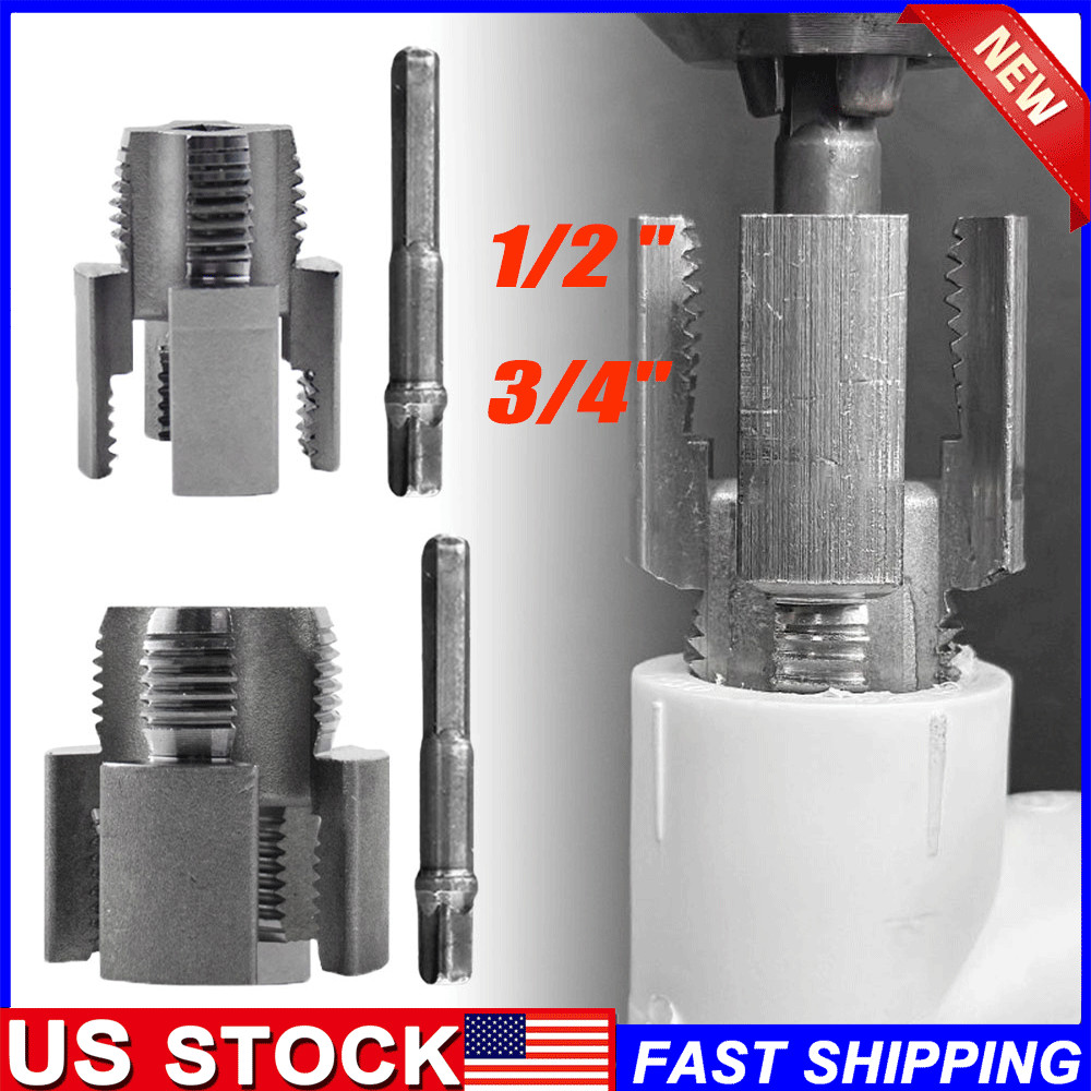 Integrated Internal & External Pipe Threading-Tool, PVC Pipe Threader Kit TL