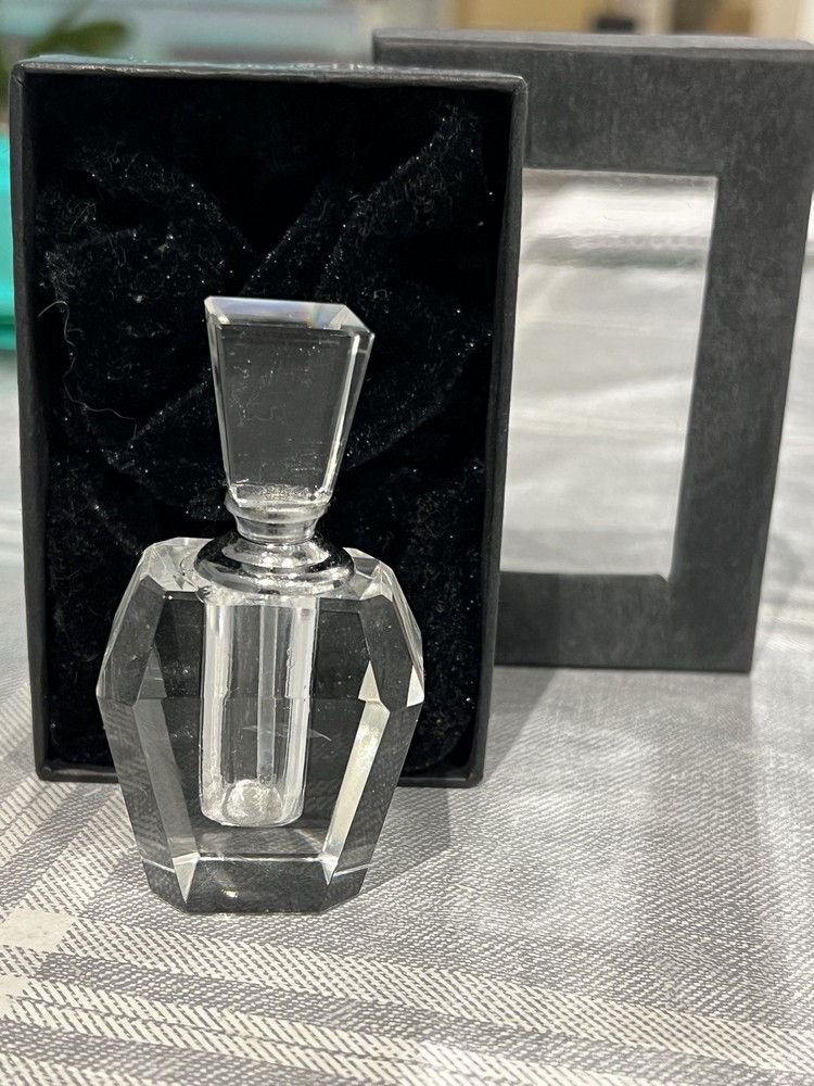 Hand Cut Crystal Perfume Bottle