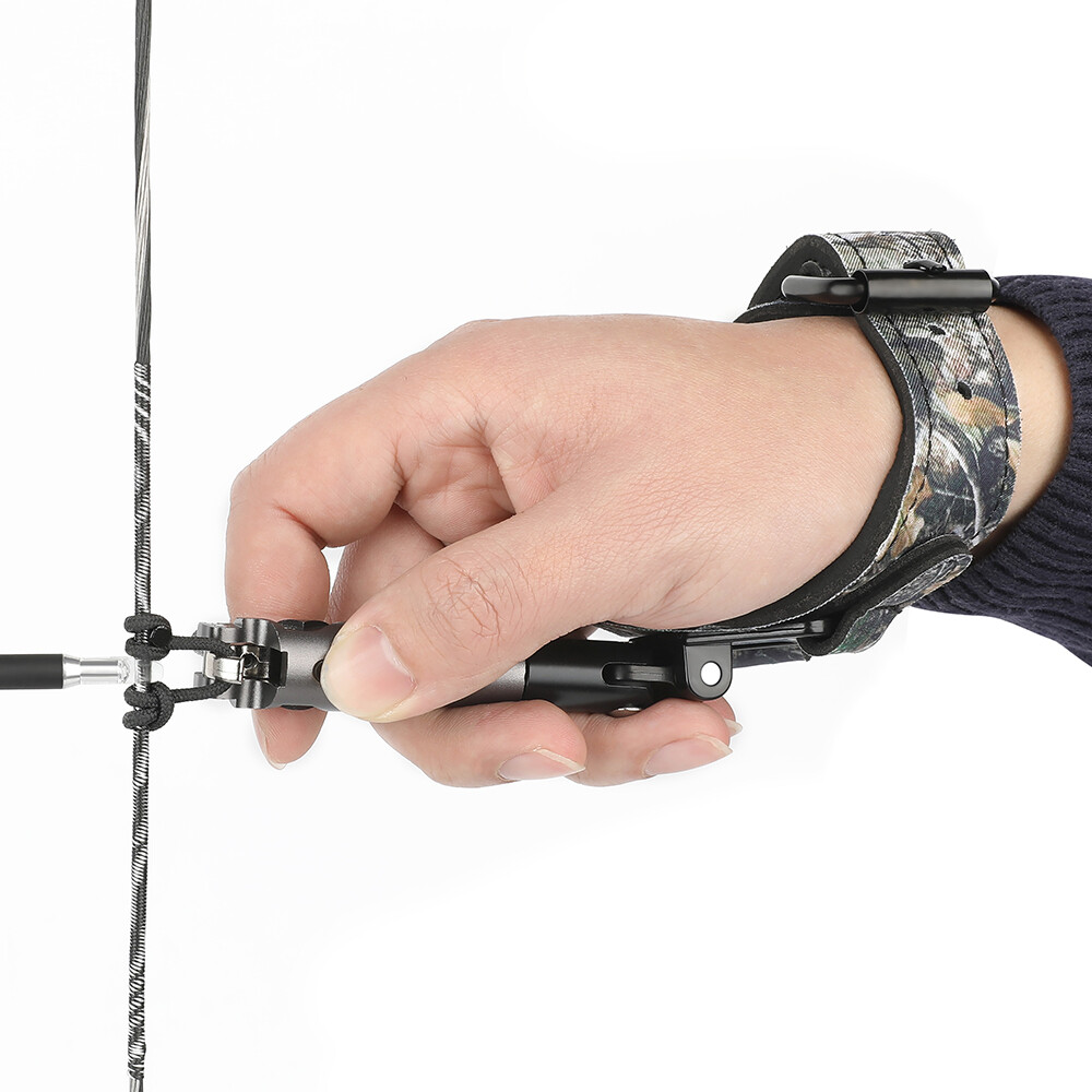Wrist Release Aids Caliper Strap Trigger Adjustable Archery Compound Bow Hunting