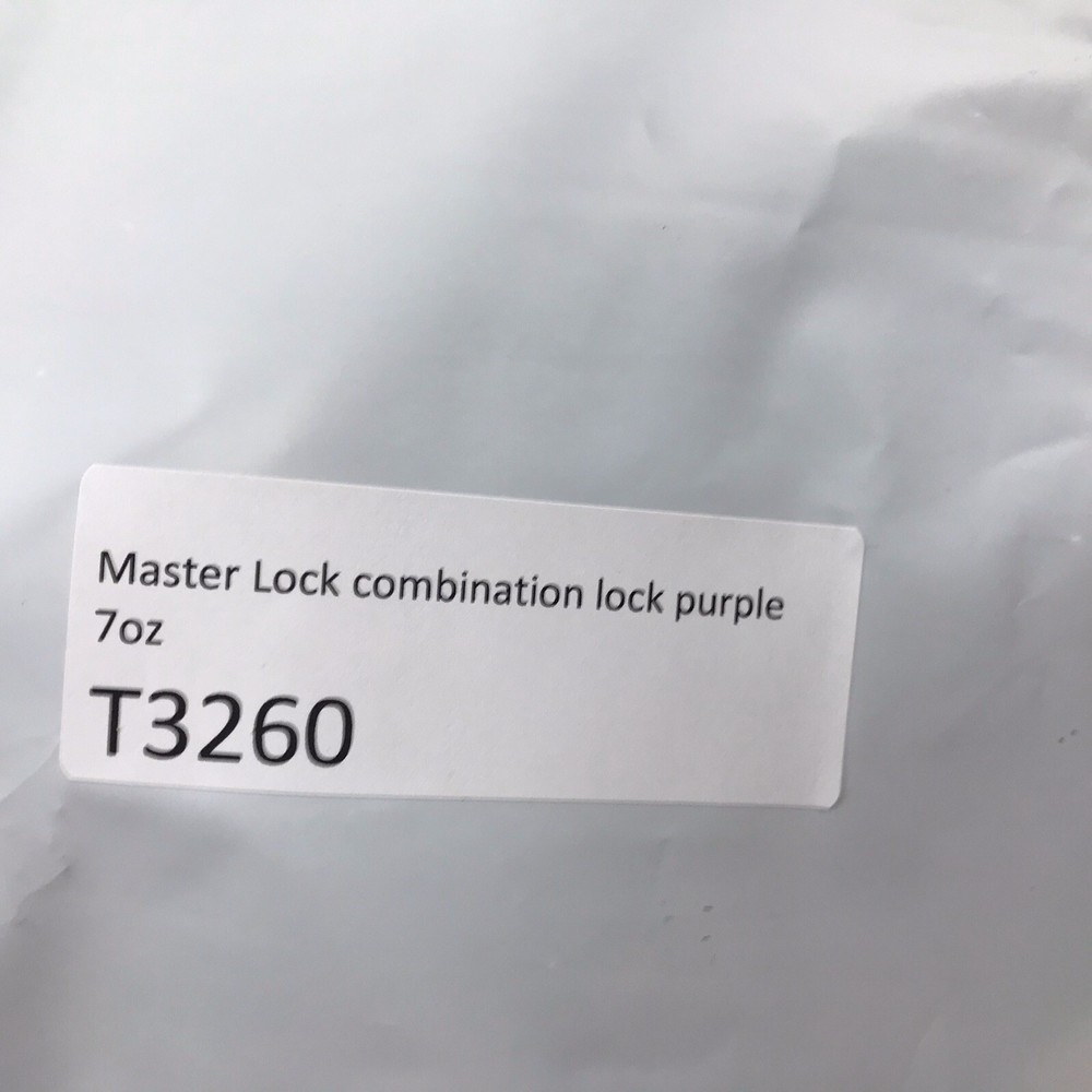 Master Lock Combination Purple New Sealed