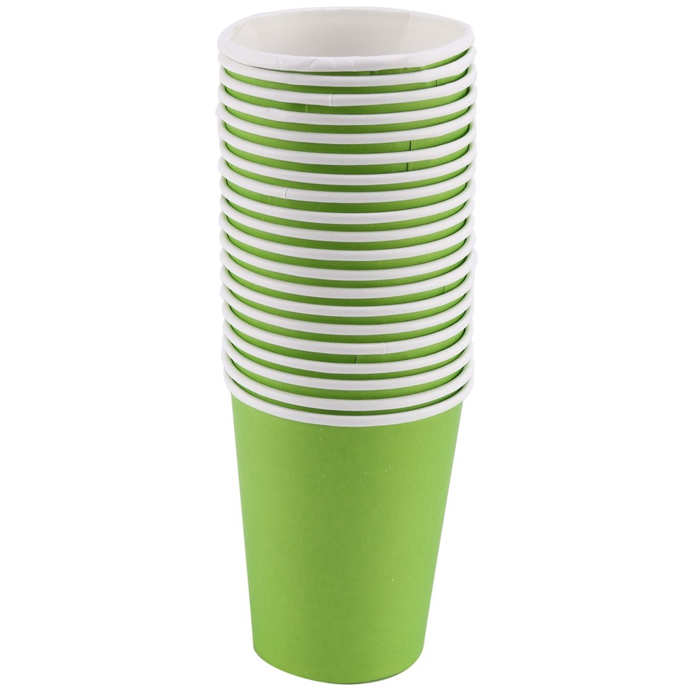 20  Cups (9oz) - Plain Solid Colours Birthday Party Tableware5346