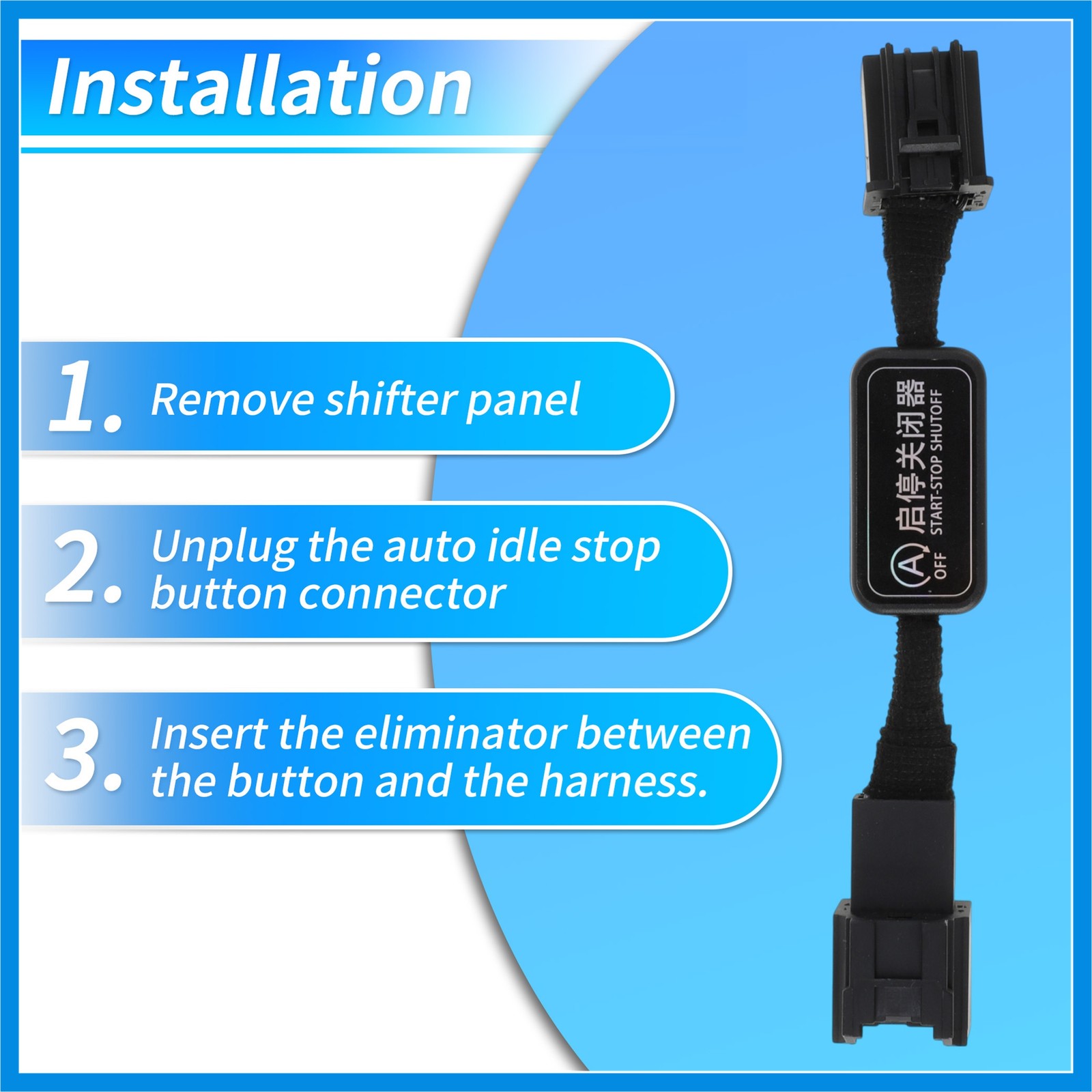 Idle Start Stop Eliminator for GMC Sierra 1500 19-21 Auto Start/Stop Disable 1Pc