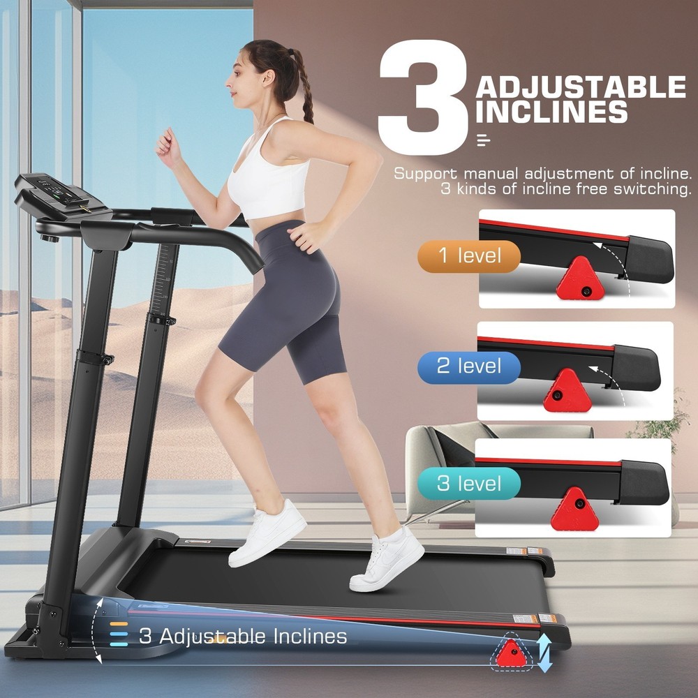 Treadmill 2.5HP Folding Treadmill with Removable Desk Powerful Treadmill Device*