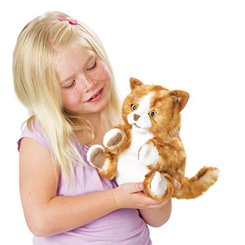 Folkmanis Orange Tabby Kitten Hand Puppet