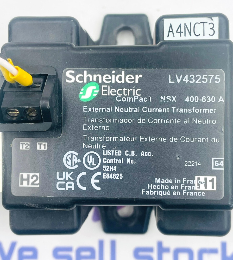 SCHNEIDER ELECTRIC LV432575 External Neutral Current Transformer (Used)