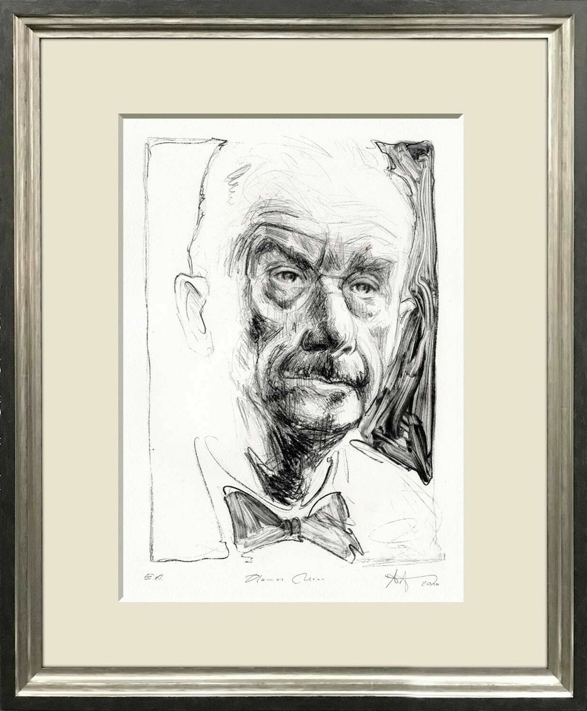 Andreas Noßmann - "Thomas Mann" - original lithograph 2010