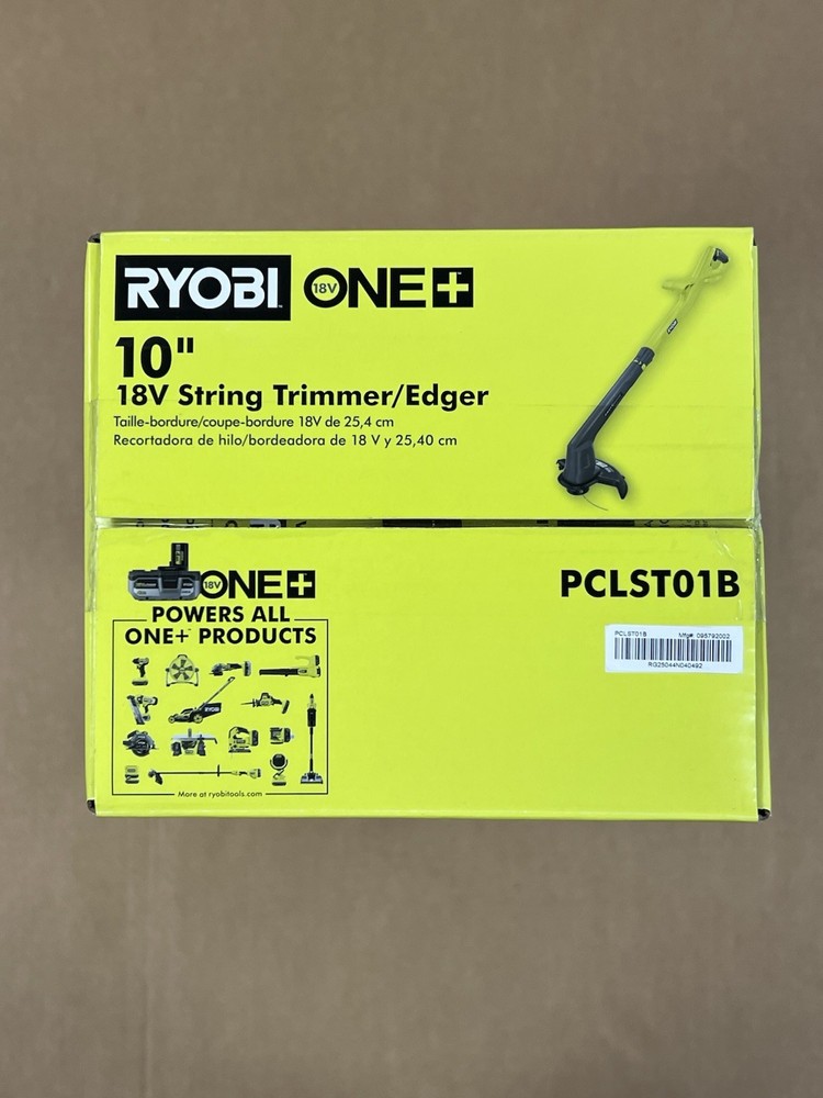 RYOBI ONE+ 18V 10 in. Cordless String Trimmer/Edger Tool Only PCLST01B