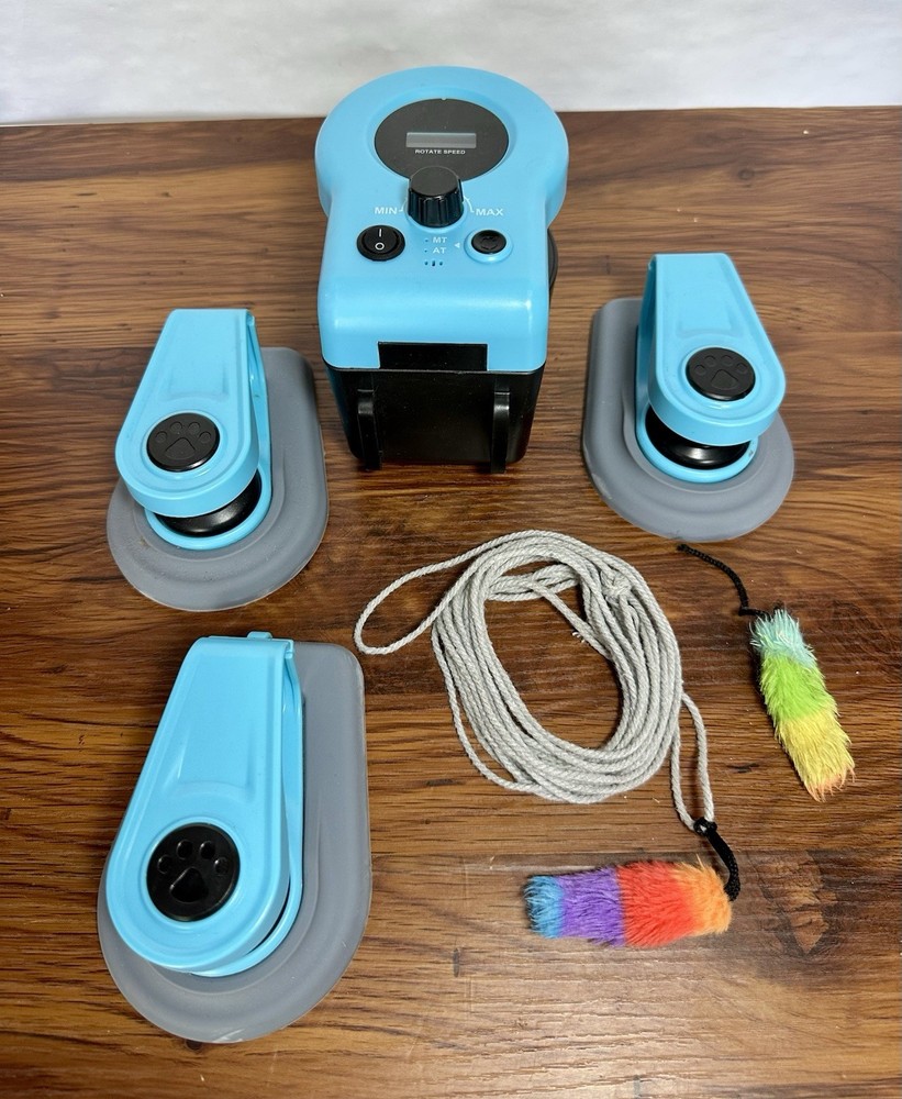 Interactive Cat Exercise Toy with Adjustable Speed Mouse Pulleys All Included.