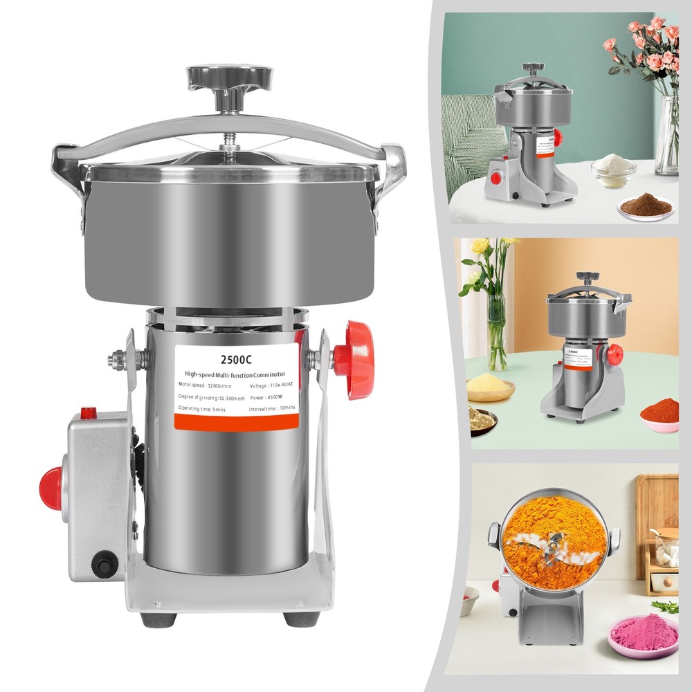 110V Electric Herb Grain Grinder - High-Speed, Durable, Efficient Mill