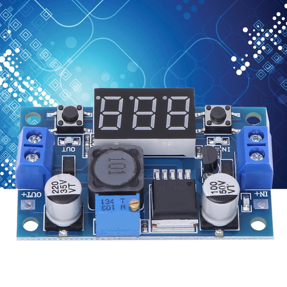 Converter Module with Digital Voltmeter Input 2.5-40V Output 1.25-37V 3A