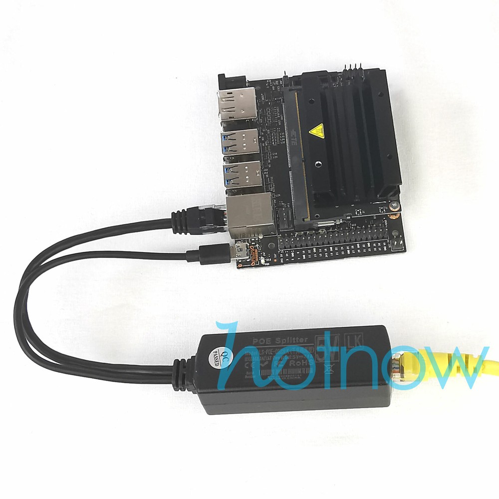 4pcs Gigabit Active PoE Splitter 5V Micro USB Raspberry Pi 3B Plus Jetson Nano