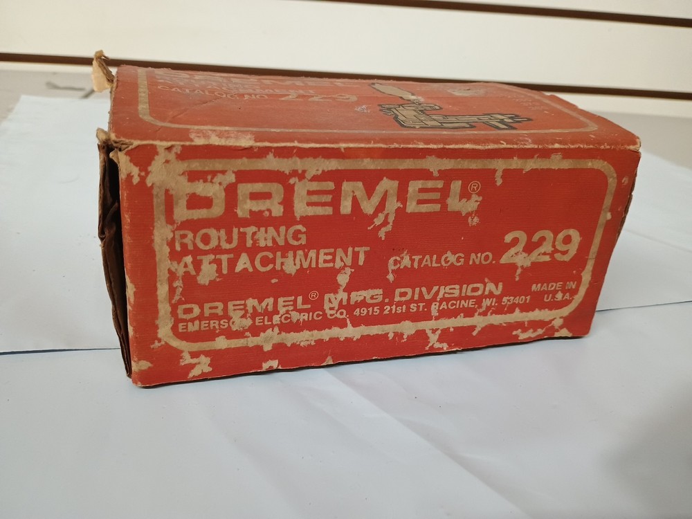 *** Vintage Dremel Routing Attachment # 229 With Box & Paperwork ***