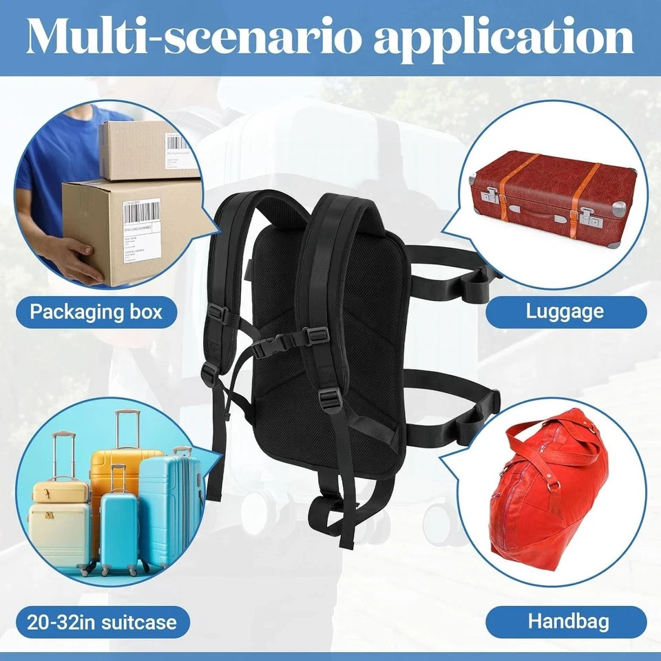 Luggage Backpack Conversion System Connector Straps Cross Shaped External Frame