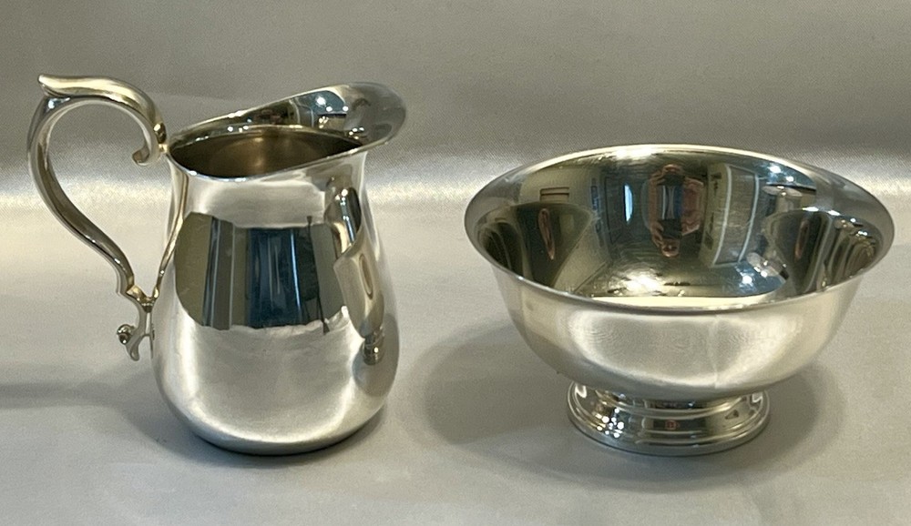 Reed & Barton Miniature Bowl And Jug Silverplate