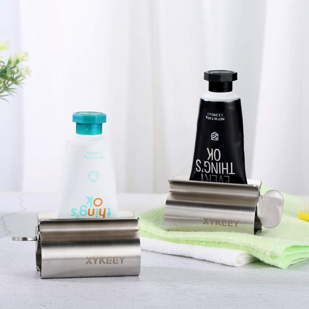 Toothpaste Tube Squeezer - Set of 3 Toothpaste Squeezer Rollers Metal